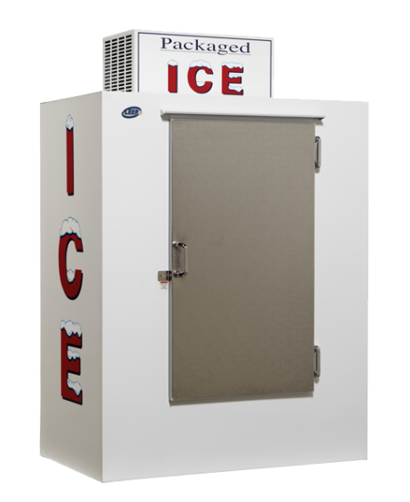 Leer single-door outdoor ice merchandiser
