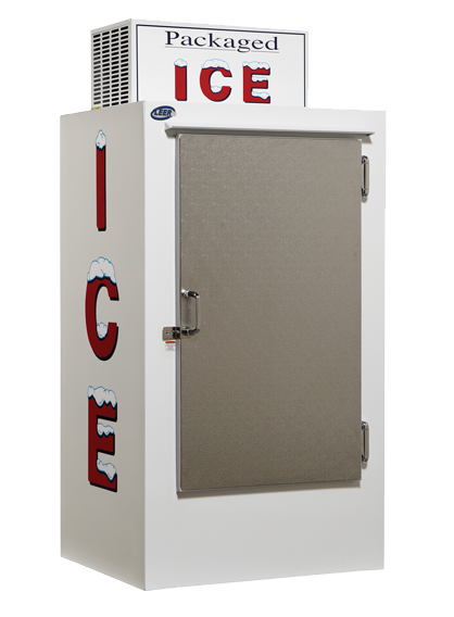 Leer single-door outdoor ice merchandiser